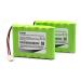 (2-Pack) 7.2V 700mAh Ni-MH Battery Compatible With Honeywell Intrusion 300-06868 TSS Keypad 8DLLKP500 8DLTSSCBASE1 8DLWLTP100 WLTP100 LKP500 Lyric Smart Peripheral Wireless Keypad TouchPad ADT