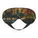 Deer Bear Moose Print Unisex Sleeping Eye Mask Soft Comfortable Light-Blocking Eye Mask Black