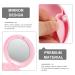 Portable Pink Denture Case with Mirror - Healeved Pocket Denture Storage Box for Orthodontics, Home & Outdoor Use - Buy Online on GoSupps.com