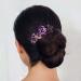Rose Gold Crystal Bridal Hair Comb - C Purple - Buy Online on GoSupps.com