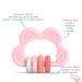 SUAVINEX Silicone Teether for 6+ Months - Flexible & Lightweight Cloud Design in Pink - Safe Teething Ring for Babies - Buy Online on GoSupps.com