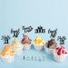 Sleyberoy 24 Pc 13th Birthday Cupcake Toppers-Official Teenager 13 Hello 13 2011 Cupcake Picks 13th/Thirteen Birthday Party Cake Decorations (black 21) 21 black - Buy Online on GoSupps.com