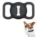 AuKVite protective cover compatible with Airtag pet stacks 1 piece of silicone protective cover for Airtag GPS Finder dogs and cat neck accessories (black)