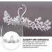 Vintage Swan Crown Headgear - Rhinestone Tiara & Crystal Crowns for Weddings - Elegant Baroque White Hair Accessory for Women - Buy Online on GoSupps.com