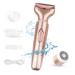 Electrical razor women 2 in 1 wet and dry razor for face poor legs armpits intimate area and bikinizone portable waterproof and painless electric shaver with USB charging