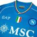 Buy SSC Napoli Mens Jersey Race Home 23/24 | Official Ea7 Tricolor Slim Fit T-Shirt - Light Blue | International Shipping Available - Buy Online on GoSupps.com