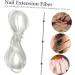 DRESSOOS 1 Fiberglass Nail Fiber Glassine Nail Art Fiber Nail Silk Glases Silk Fiber Clear Glass Manicure Extension Fiber Long False Nails Fiber Nails Nail Salon Supplies Square - Buy Online on GoSupps.com