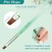 3PCS Nail Clean Up Brushes for OPI - Acetone Resistant Cuticle Cleaning Nail Art Precision Tools in Jade Green - Buy Online on GoSupps.com