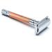 Parker Safety Razor 56r Heavyweight Double Eco-Friendly Safety Razor with 5 Parker Premium Platinum stainless steel rasier blades-razor with closed comb (rose gold)