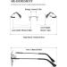Vevesmundo Randlos Reading Glasses for Men & Women - Blue Light Filter Self-Tinting Multifocals Rectangular Design | +1.5 to +4.0 Strength Options - Buy Online on GoSupps.com