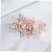 FRCOLOR Pearl Hair Clips Bridal Hair Combs Barrettes Pins Bridal Hair Clips Rhinestone Hair Comb pearl hair barrettes Beautiful Comb Headdress hair accessories bridesmaid the flowers - Buy Online on GoSupps.com