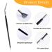 6 PCS Mascara Fan Brushes Set | Angled Scalloped Eyelash & Eyebrow Brushes for Natural Lift & Enhanced Lower Lashes | International Shipping Available - Buy Online on GoSupps.com