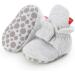 LACOFIA Baby Anti-Slip Soft Sole Slipper Booties - Infant Winter Crib Shoes 6-12 Months (Light Gray) - Buy Online on GoSupps.com