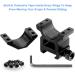 Modkin 1 Inch Scope Rings Set - High and Medium Profile Mounts for Picatinny/Weaver Rail - Buy Online on GoSupps.com