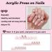 Square Press on Nails French Acrylic Full Cover Tips for Women and Girls - Buy Online on GoSupps.com
