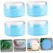 TOYANDONA 4pcs Body Powder Puff Box Travel Container | Baby Makeup Powder Puff Cushion | Charming Blue Plastic 8x8x6cm - Buy Online on GoSupps.com