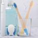 Lalafina 10th Travel Toothbrush | Eco-Friendly Bamboo Portable Soft Toothbrush for Women & Kids | Small Head Design for Easy Packing | Hand-Painted Spray Colors - Buy Online on GoSupps.com