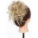 Fashion Tousled Hair Extensions Hairpiece Scrunchie Straight Elastic updo Scrunchy BUN Brown Blonde Instant Ponytail wig Hairdo Ash Blonde - Buy Online on GoSupps.com