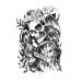 Skull and Rose Temporary Tattoos - Large Body Art for Men, Women, Boys & Girls - Buy Online on GoSupps.com