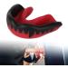 Buy Sports Mouth Guard for Basketball Football & Lacrosse - Soft Silicone Tooth Protection in Red & Black - Buy Online on GoSupps.com