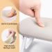 Subay Nail Arm Rest - Foldable PU Leather Cushion for Acrylic Nails | Nail Art Accessories for Salon & Home Use - Light Gray - Buy Online on GoSupps.com