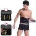 Back Support Back Brace Lumbar Support Waist Trimmer Sweat Belt Adjustable Waist Trainer Gym Fitness Sauna Slimming Belt Back Support Belt(Small) Small Black - Buy Online on GoSupps.com