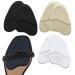 3 Pairs Metatarsal Pads for Women Ball of Foot Cushions Anti-Slip Soft Forefoot Shoe Insole  Cushion Insert for Women Foot Pain Relief(Beige+Black+Clear)