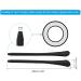 Patikil Soft Silicone Glasses Endpieces - 5 Pairs Replacement Ear Socks for Thin Round Metal Frames - Black - Buy Online on GoSupps.com