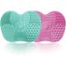 2 Packs Makeup Brush Cleaning Mat Silicone Makeup Brush Cleaner Makeup Brush Cleaning Pad and Scrubber with Suction Cup Portable Washing Tool for Makeup Brushes(Pink&Green) - Buy Online on GoSupps.com
