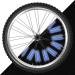 Flintronic Waterproof Bike Spoke Reflectors - 360 Warning Reflective Material Easy Assembly 96 Pieces Compatible with All Spoke Wheels - #3 Blue - Buy Online on GoSupps.com