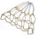 Galvanized Steel Chain Basketball Net - Heavy Duty Replacement with 12 Hooks for Outdoor Indoor Hoops - Standard Training Sports Goods in Black + Silver - Buy Online on GoSupps.com