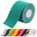 ATETEO Kinesiology Tape N-dark Green S: 5mX2.5cm