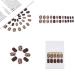 Sethexy Short Square Leopard Pattern Brown Matt False Fingernails - Complete Cover Acrylic Press-On Nail Tips for Women & Girls | International Shipping - Buy Online on GoSupps.com