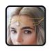Runmi Rhinestone Head Chain Layered Bridal Headpiece Gold Headband Crystal Hairpiece Festival Hair Accessories for Bride and Bridesmaid