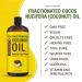 Organic Fractionated Coconut Oil 32 fl oz - Non-GMO, 100% Natural Massage & Carrier Oil for Skin, Hair & Aromatherapy - Lightweight & Pure - Essential Oil Base - 1 Pack - Buy Online on GoSupps.com
