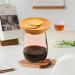 karelwui Wine Glass Lid Coaster Bamboo Accessory Charcuterie Board Topper Coasters Set of 1/2/6 Snack Holder Decoration for 1pc - Buy Online on GoSupps.com