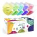 HIWUP Disposable Face Masks Suitable For Adults And Teens Multicolor Face Mask Masks for Women and Men 3 Layer Colored Pack of 50