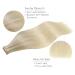 Shop If-alife 20pcs Remy Real Hair Tape Extensions - 22 Inch Ashblond & Gold Blonde | Silky Straight Invisible Skin Weft - Buy Online on GoSupps.com