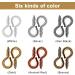 600 Mini Metal Hoop Peg Screw Eye Pins - 6 Colors, 10mm x 4.5mm - Arts & Crafts Screw Threaded Clasps Hooks - Buy Online on GoSupps.com