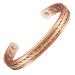 Enercoppex copper bracelet used for arthritis and joints pure copper magnet treatment bracelets for wrist tunnel 3500 Gauss -effective magnets healthy jewelry gifts (CPB -1009)