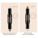 AZLESLOG Dual Cream Contour Stick - Highlight & Contour Bronzer Stick for Face Shaping - Ivory and Dark Coffee Shades - All Skin Types - Buy Online on GoSupps.com