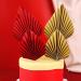 12 PCS Palm Leaf Fan Cake Topper Palm Spear Leaf Cupcake Toppers Cake Insert Decoration Leaves Topper for Party Wedding Cake Decorating - Buy Online on GoSupps.com