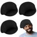4 Pieces Unisex Stocking Dreadlock Caps Dreadlock Accessories Short Hair Dreads Head Wrap Sleep Bonnet for Dreadlocks Men Women Black