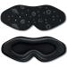 iiizi 3D Sleep Mask for Women Men - Black | Ideal for Sleeping, Travel, Yoga, and Naps | Lightweight and Comfortable - 1 Pack - Buy Online on GoSupps.com