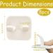 Buy Lianchen 8-Piece Self-Adhesive Bathroom Razor Holder - No Drilling Wall-Mounted Double Hooks for Home & Kitchen (White) - Buy Online on GoSupps.com