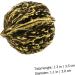 Frcolor Copper Walnut Hand Massage Balls - Deep Tissue Foot Massage Device | Retro Chinese Wenwan Handicraft - 3.5x3cm Golden - Buy Online on GoSupps.com