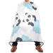Waterproof Barber Cape -Cartoon Panda Cute Pattern Cheetah Haircut Bib for Men Unisex Hair Cutting Cape(8rp1a)