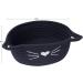 Small Woven Basket with Cat Ears - Cotton Rope Organizer for Nursery Room - Black 9.5 x 8.5 x 4 - Buy Online on GoSupps.com