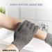 Natural Bamboo Exfoliating Gloves for Smooth Skin - Eco-Friendly Shower Mitts for Ingrown Hair and Dead Skin Removal - Yellow Microfibre Bath Glove - Buy Online on GoSupps.com
