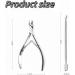 Set of 2 Cuticle Trimmer with Cuticle Pusher Cuticle Remover Cuticle Nipper Professional Stainless Steel Cuticle Cutter Clipper Durable Pedicure Manicure Tools for Fingernails and Toenails (Silver) - Buy Online on GoSupps.com